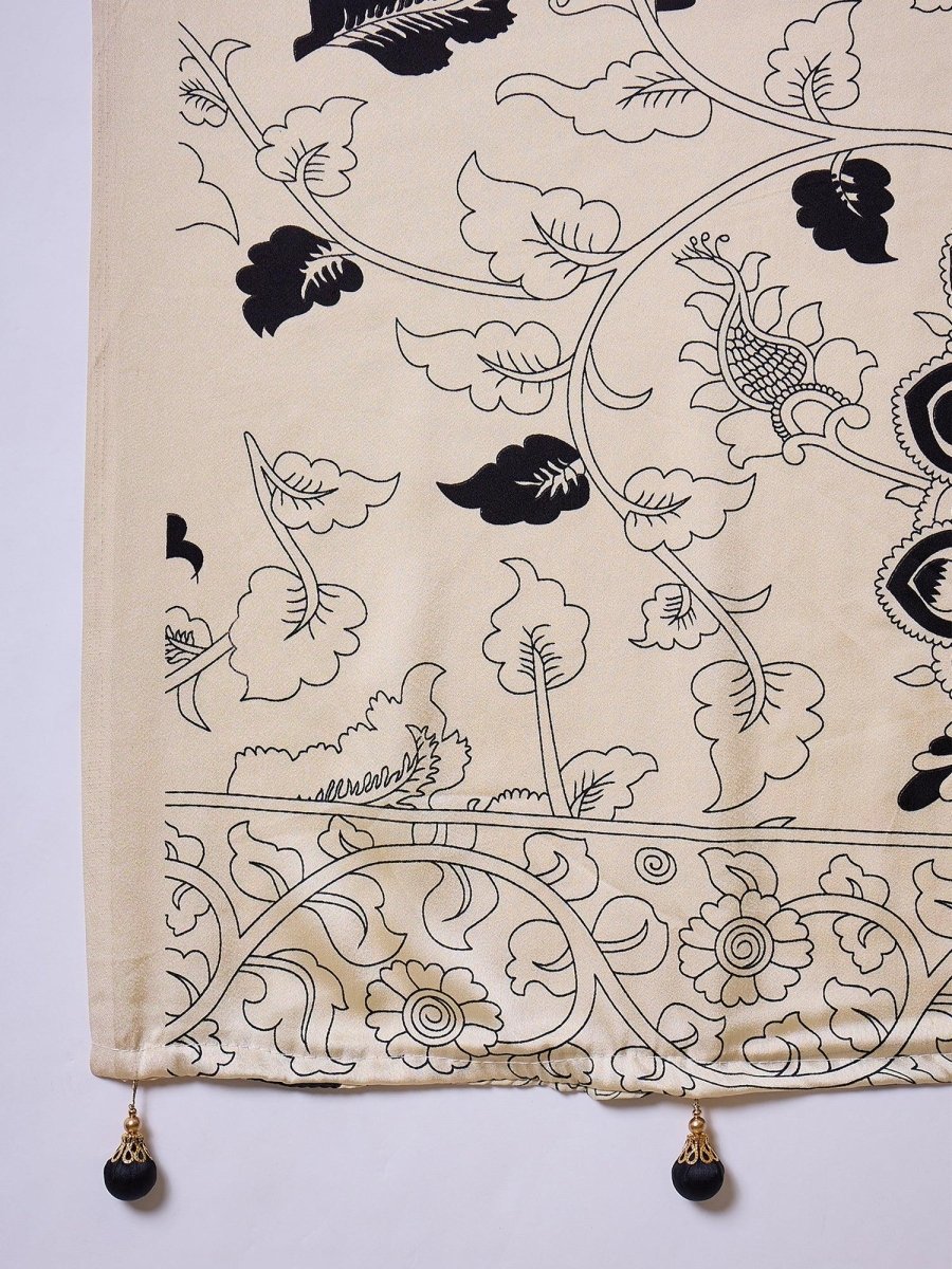 Semi Modal Black Printed Saree | EZB GF02 RAGA V2 52005 - EZBER