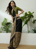 Semi Modal Mehndi Printed Saree | EZB GF02 LUX 10002 - EZBER