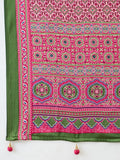 Semi Modal Pink Printed Saree | EZB GF02 LUX 13003 - EZBER