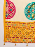 Semi Modal Yellow Printed Saree | EZB GF02 LUX 26001 - EZBER