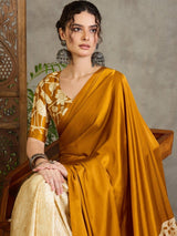 Semi Modal Yellow Printed Saree | EZB GF02 RAGA VOL 1 51003