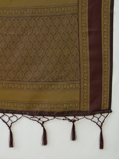 Soft Silk Rust Printed Saree | EZB GF02 SYRIL V1 33002 - EZBER