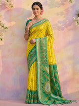 Green Soft Silk Brocade Saree | EZB SI04 SRPOC 5004