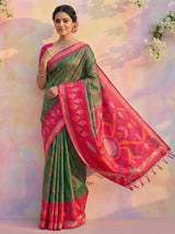 Mehnadi Soft Silk Brocade Saree | EZB SI04 SRPOC 5006