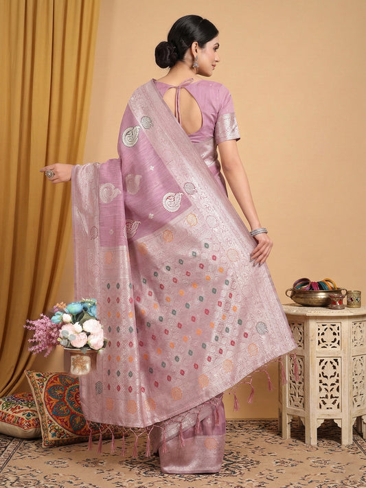 linen-cotton-purple-brocade-saree-ezb-si04-srriw1003