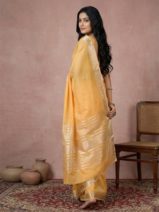 cotton-mustrd-yellow-brocade-saree-ezb-si04-srurb1009