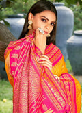 Yellow Soft Silk Brocade Saree | EZB SI04 SUDIV1002