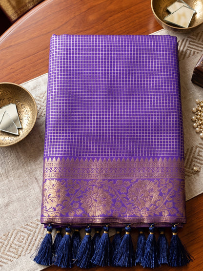 Violet Art Silk Banarasi Saree | EZB SI04 SUKAT2004