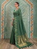 Green Art Silk Banarasi Saree | EZB SI04 SUKAT2005