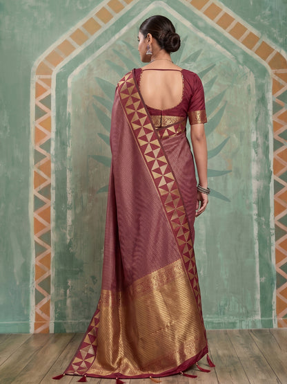 Red Art Silk Banarasi Saree | EZB SI04 SUKAT2006