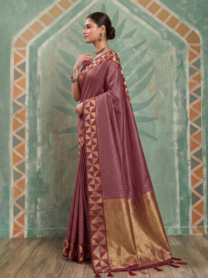 Red Art Silk Banarasi Saree | EZB SI04 SUKAT2006