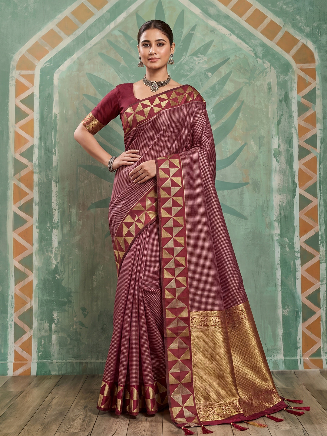 Red Art Silk Banarasi Saree | EZB SI04 SUKAT2006
