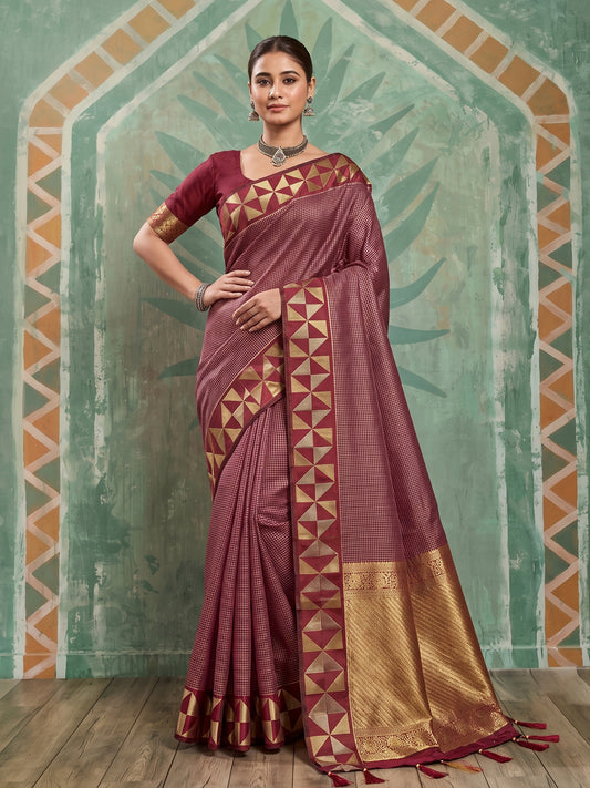 Red Art Silk Banarasi Saree | EZB SI04 SUKAT2006