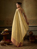 Golden Kanchivaram Silk Banarasi Saree | EZB SI04 SUKPS1003