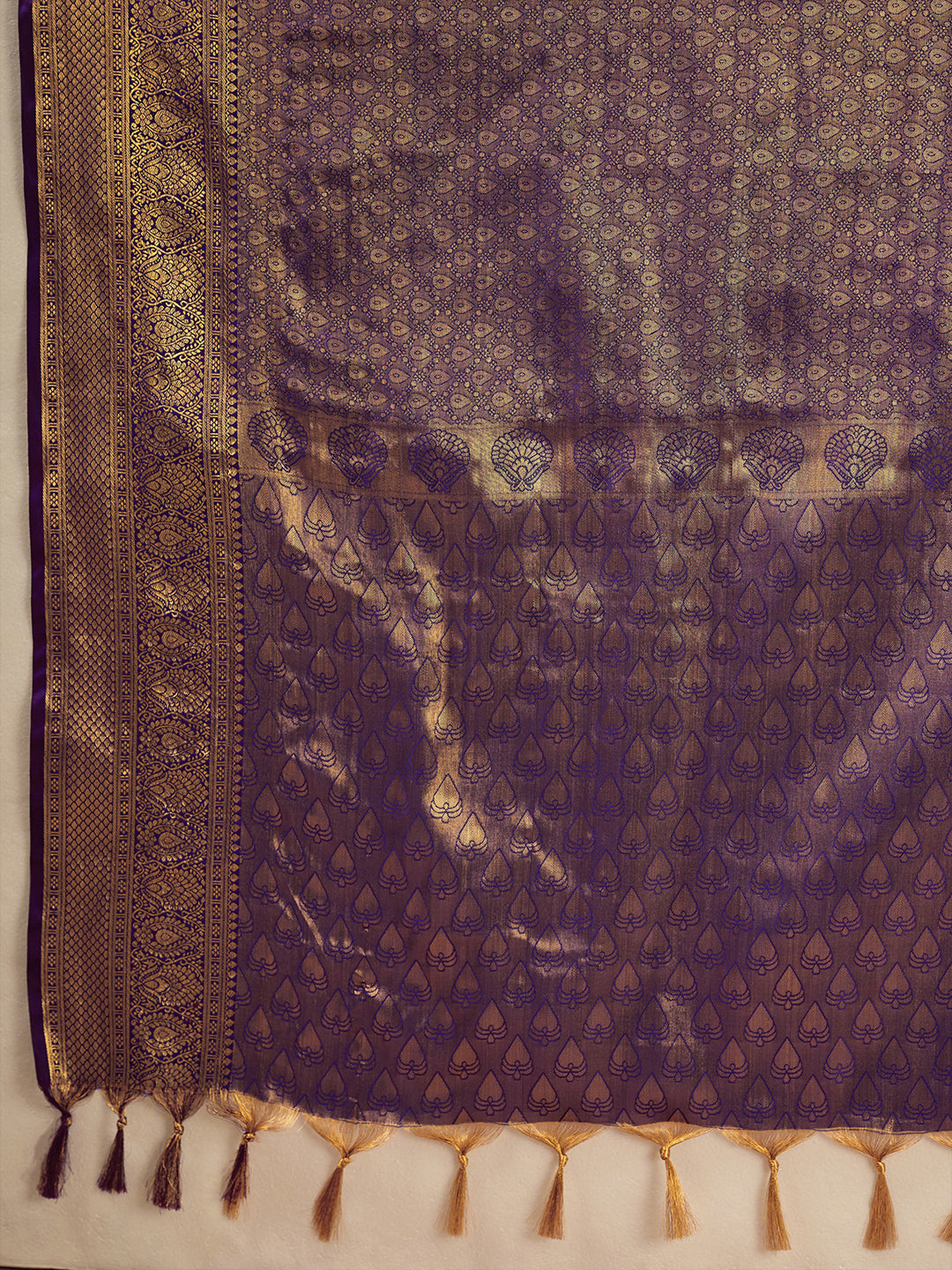 Purple Kanchivaram Silk Banarasi Saree | EZB SI04 SUKPS1007