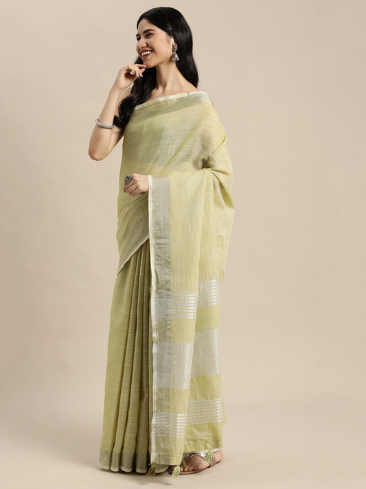 linen-cotton-olive-green-brocade-saree-ezb-si04-sukrg1002