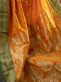 Mustard Soft Silk Saree with Blouse Piece | EZBER