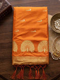 Yellow & Golden Soft Silk Ikat Saree | EZB SI04 SUMAH2003