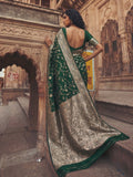 Green Art Silk Brocade Saree | EZB SI04 SUMKD1004