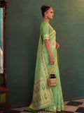 Light Green Tissue Silk Golden Brocade Saree | EZB SI04 SUMSW1003