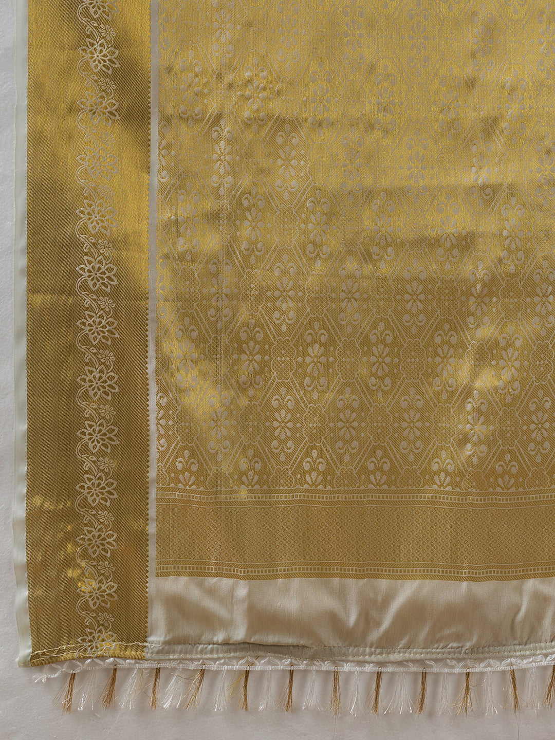 BEIGE & BEIGE Kanchivaram Silk Kanjeevaram Saree | EZB SI04 SUMUS1003
