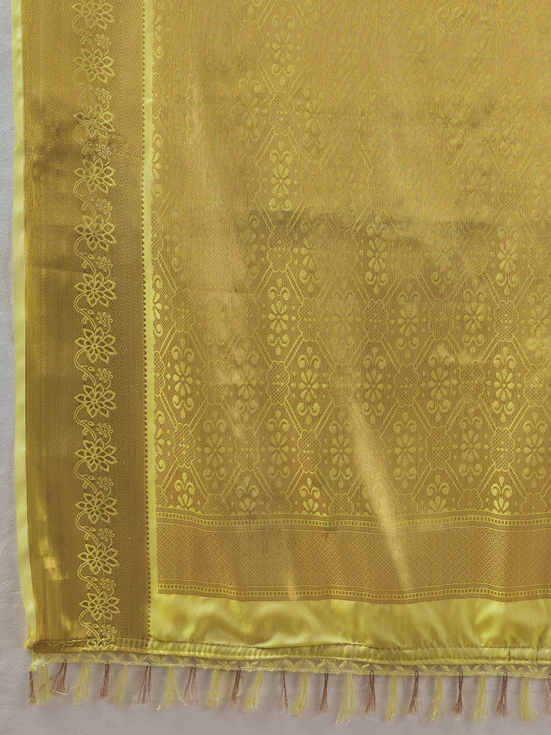 YELLOW GOLD & YELLOW GOLD Kanchivaram Silk Kanjeevaram Saree | EZB SI04 SUMUS1007