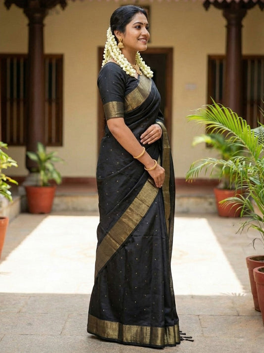 black-soft-silk-saree-surja1001