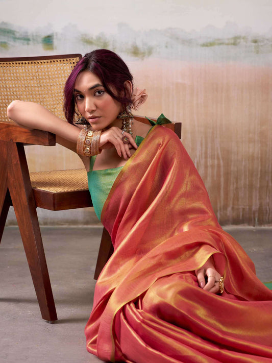 peach-tissue-silk-saree-with-blouse-piece