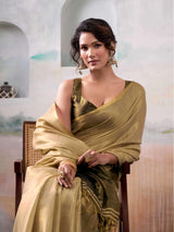 Gold Tissue Silk Brocade Saree | EZB SI04 SWTIS1006