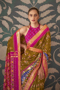 Tart Green Patola Saree - EZBER