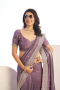 PYAZI Tissue Crepe Saree with Blouse Piece|EZB SC01 RNSVICHITRA 2003