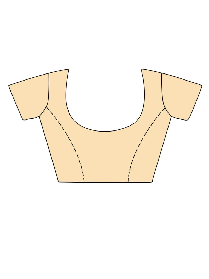 White Soft Silk Festive Wear Saree With Blouse Piece - EZBER