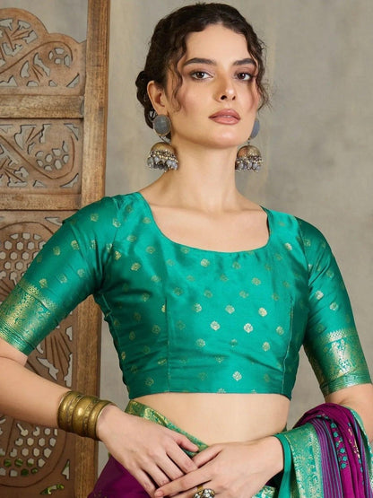 Wine Semi Modal Saree | EZB GF02 LUX 20006 - EZBER