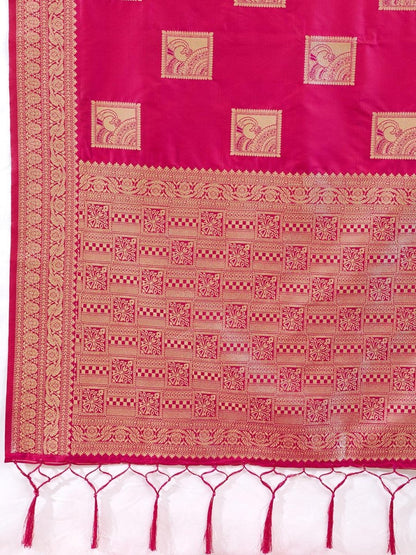 Wine Silk Blend Handloom Saree | EZB SI04 SURJW3006 - EZBER