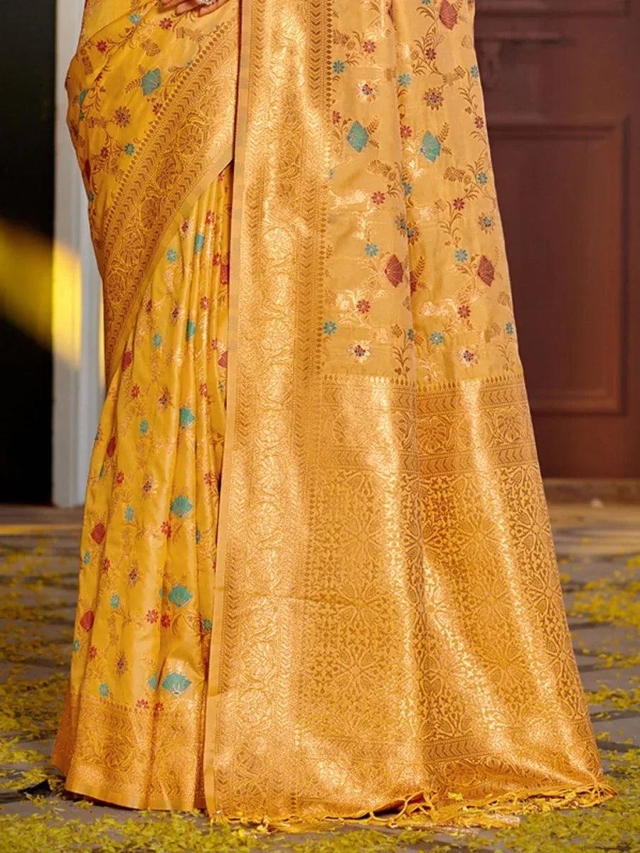 yellow-banarasi-silk-saree-with-blouse-piece-1136912_36916a13-424a-4636-9352-8e2cf0ffd767 - EZBER