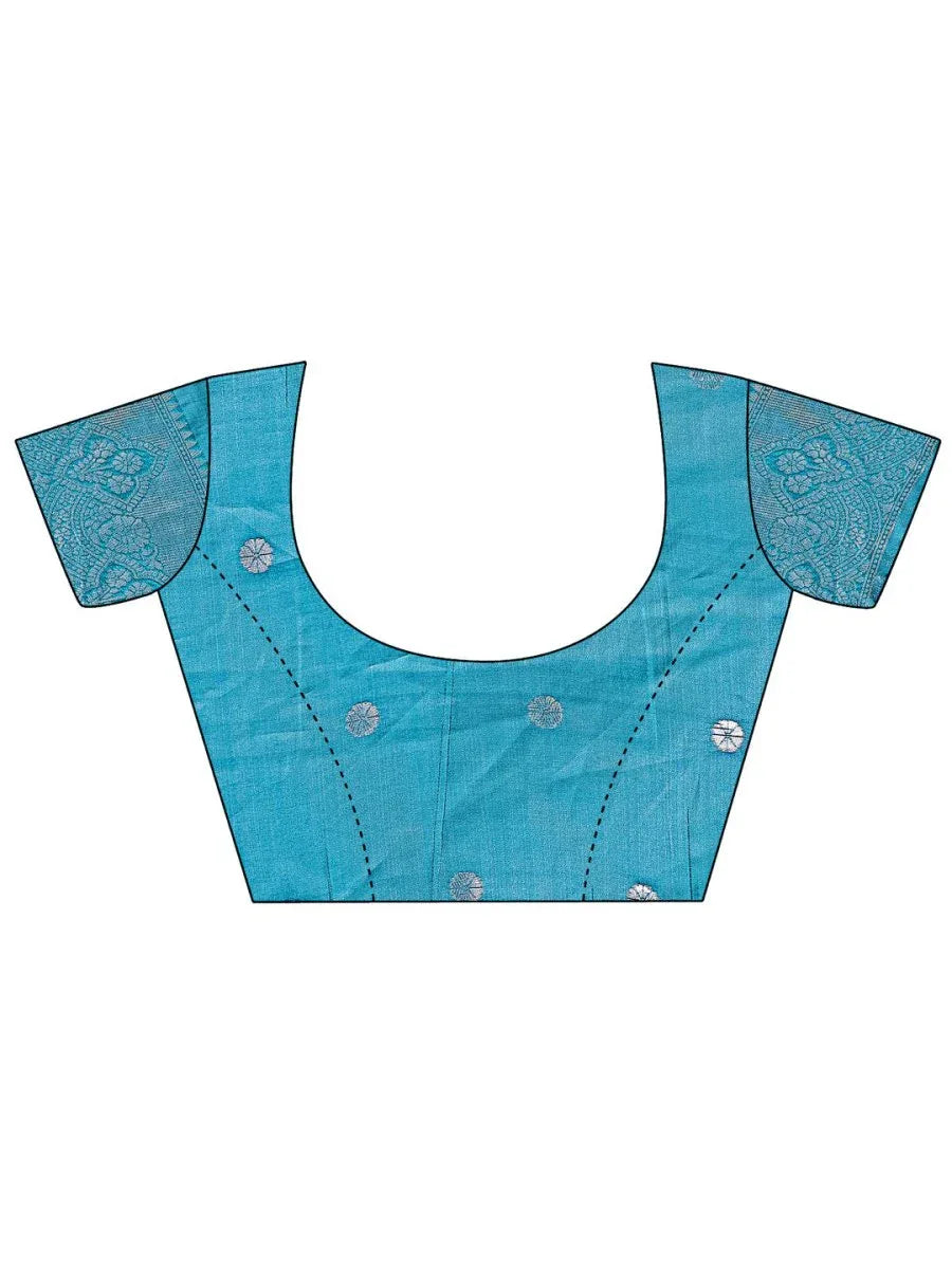 Yellow Lichi Silk Saree With Blouse Piece - EZBER