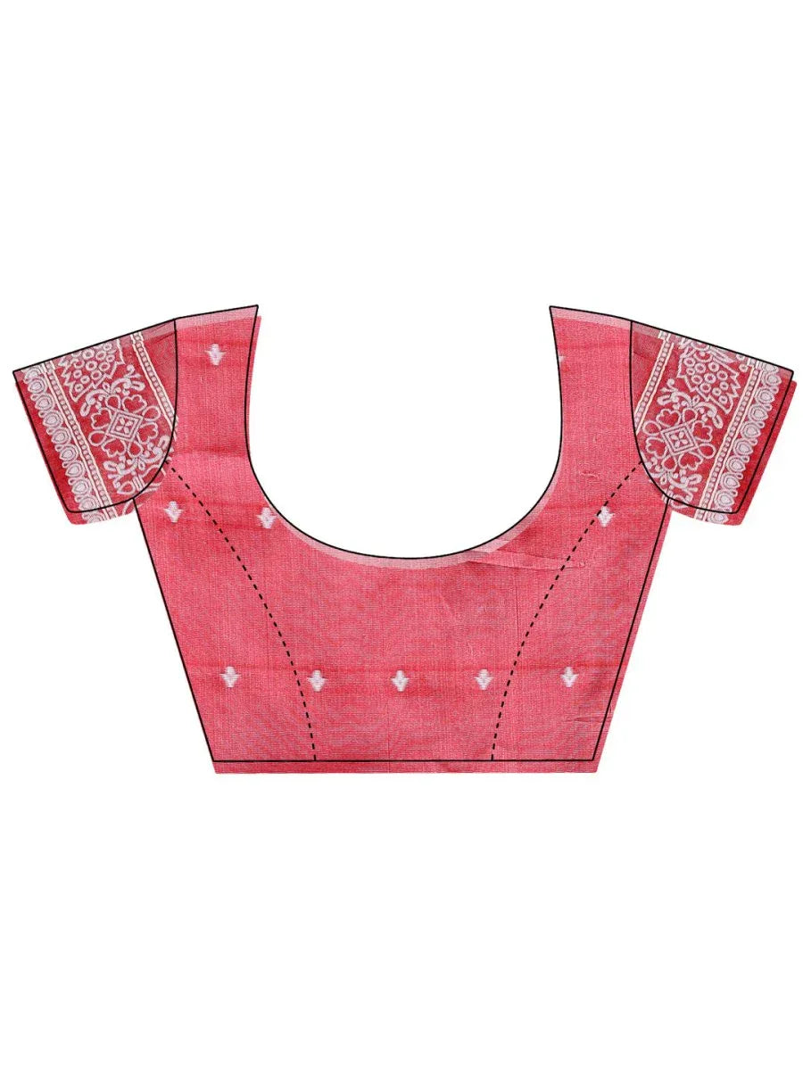 Yellow Linen Cotton Saree With Blouse Piece - EZBER