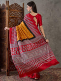 Yellow  Semi Modal Saree | EZB GF02 LUX 5001